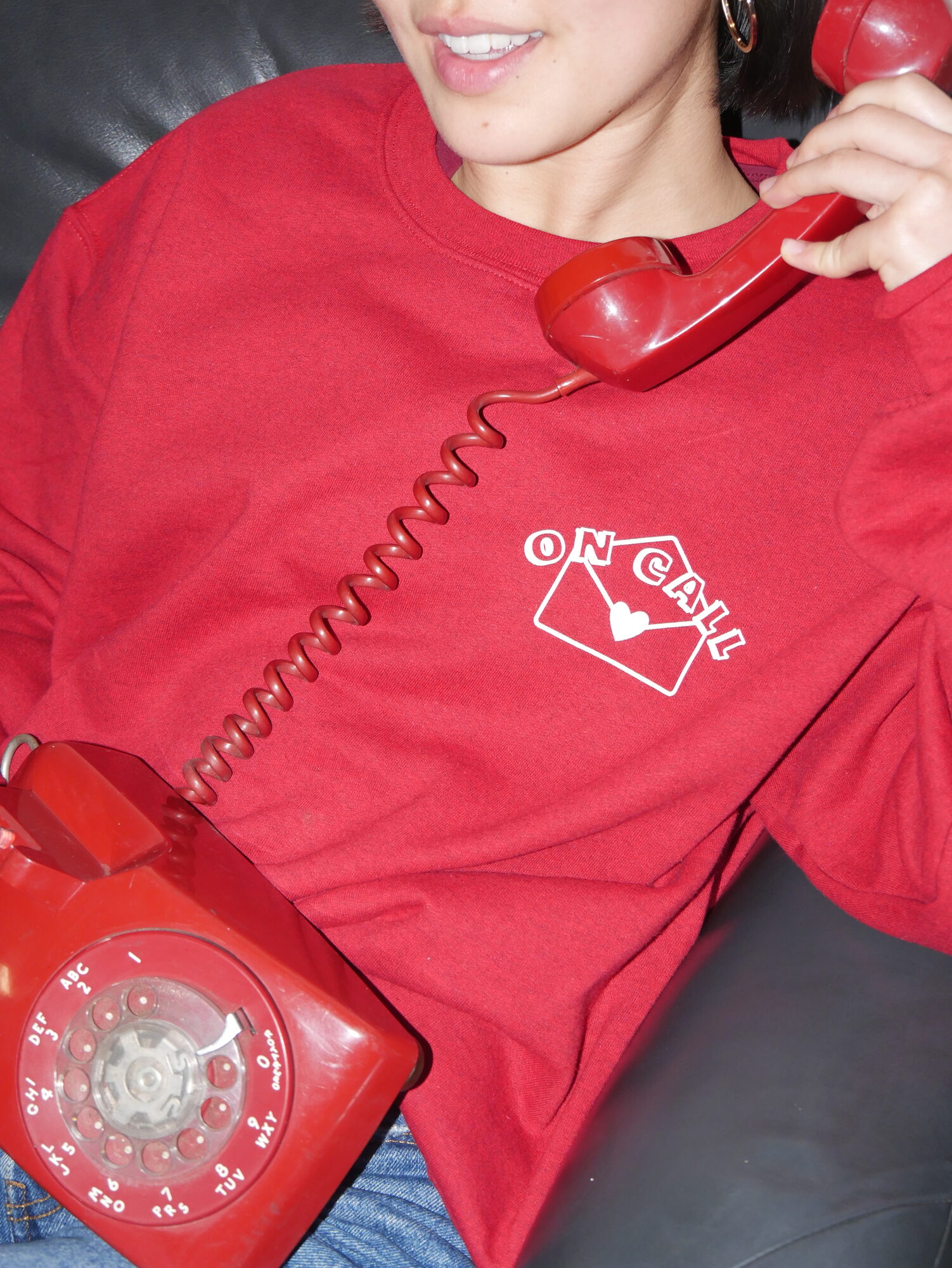 Love, On Call shoot